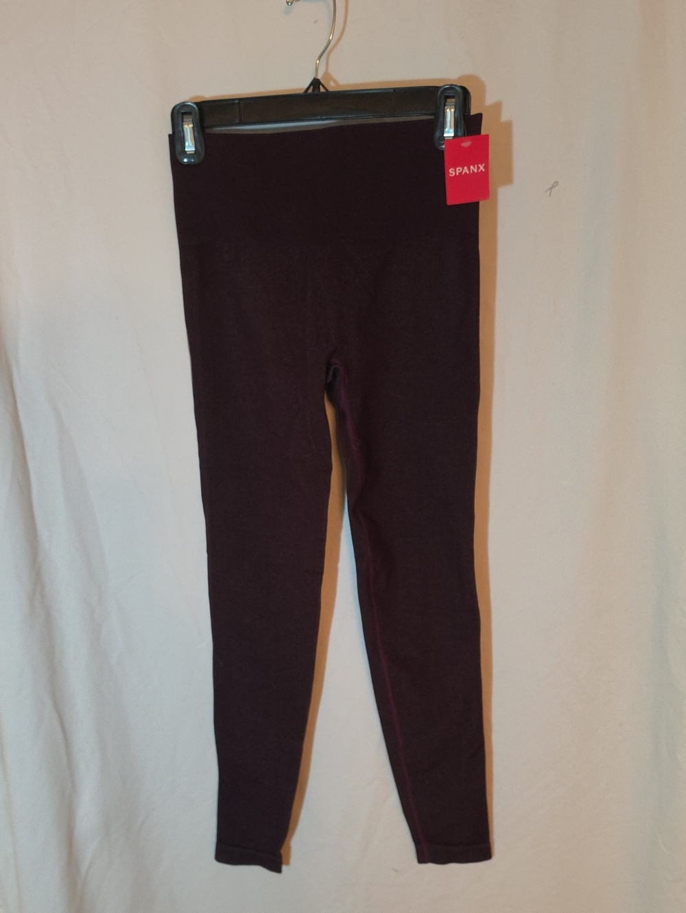 SPANX High-Waist Leggings in Burgundy Plum